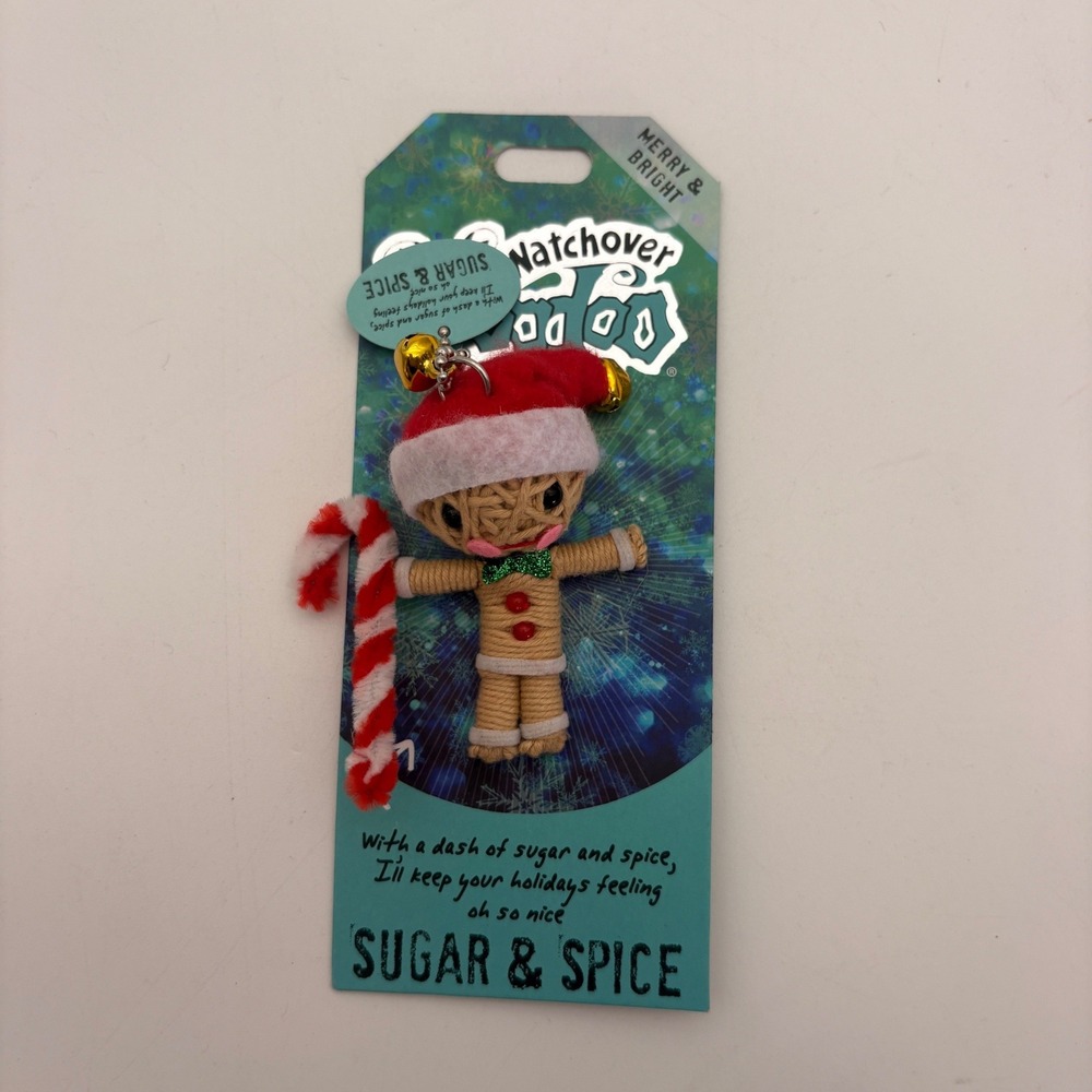Watchover Voodoo Sugar & Spice Gingerbread Christmas String Doll Mascot Ref 162